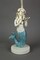 Blue Glitter Tail Mermaid Nautical Table Lamp Burlap Coastal Decor accent light